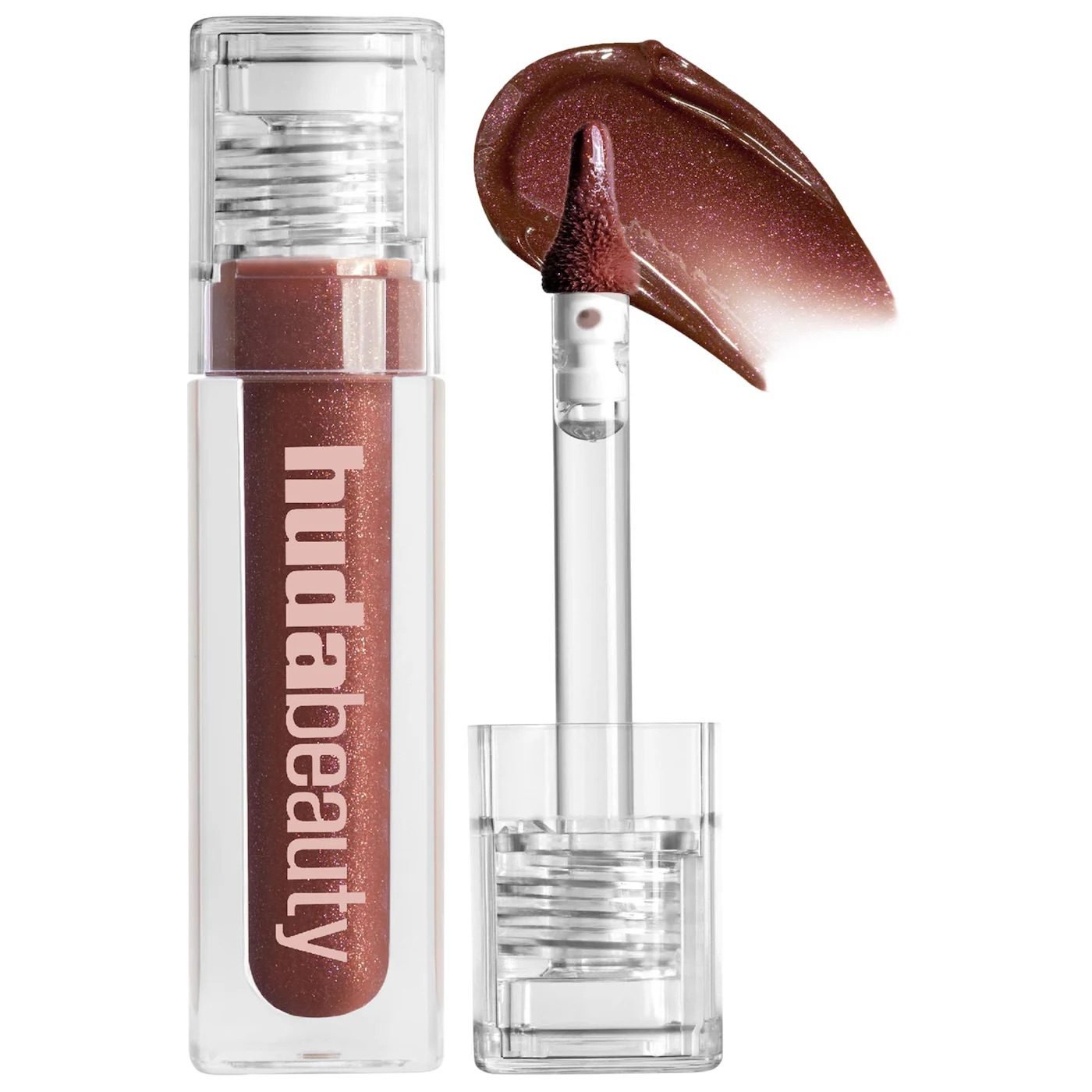 Huda Beauty ICY NUDE FAUX FILLER LIP GLOSS-She Fire